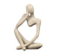 Pièce sculpturale de décoration d'intérieur en résine avec accents artistiques pour intérieur moderne (grès A)