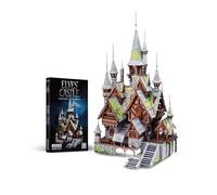 Piececool Construction Adulte Puzzle 3D Metal Château Féérique Baroque Castle Building Kit,Acier Inoxydable 430,DIY Maquette 248 Pièces