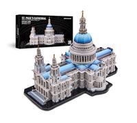 Piececool Puzzle 3D en métal pour adultes - Cathédrale Saint-Paul - Kits de construction d'architecture de Londres - Temps en famille - Décoration d'intérieur - Cadeau idéal