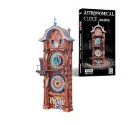 Piececool Puzzle 3D Metal Horloge Astronomique de Prague Maquette Kit de Modèle à Construire DIY,Adulte Cadeaux et d'anniversaire Créatifs,117 Pièces