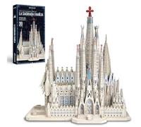 Piececool Puzzle 3D Metal Maquette Cathédrale de la Sainte Famille, Maquette Adulte Modèle Sagrada Família, 3D Puzzle Adulte Acier Inoxydable, Cadeaux, Collection, Matériaux Métalliques, 450 Pièces