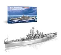 Piececool Puzzle 3D Metal USS Missouri BB - Maquette Militaire en Acier Inoxydable 430, Restauration 100%, Cadeau d'Anniversaire pour Adulte, 155 Pièces