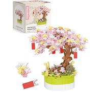 PieceRelax Fleurs à Construire - Wishing Tree en Briques | 416 Pièces | Bouquet Déco DIY | Cadeau Botanique pour Adultes [KZ1590]
