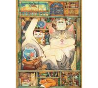 PieceRelax PieceClicks Puzzle 1000 Pièces - Animaux - Cotton Lion - Break Time | 63,3 x 47,6 cm | Cadeau Créatif pour Noël & Anniversaire [U1072]