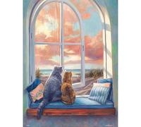 PieceRelax PieceClicks Puzzle 1000 Pièces Enjoying The View | Puzzle 1000 pièces pour adultes, 63,3 x 47,6 cm, Lucie Bilodeau, puzzle animaux nature