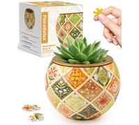 PieceRelax Puzzle 3D Pot de Fleur - Daisy Breeze | 80 Pièces | DIY Déco Plantes | Cadeau Relaxant pour Amoureux de la Nature [K1129]