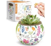 PieceRelax Puzzle 3D Pot de Fleur - Flower Pot - Little Garden | 80 Pièces | DIY Déco Plantes | Cadeau Relaxant pour Amoureux de la Nature [K1116]