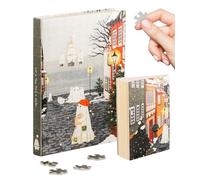 PieceRelax Puzzle Carnet - Katherine Blower - Harbor’s First Snow | A5 Ligné avec Couverture Puzzle, Marque-Page & Porte-Stylo | 329 Pièces [YA1074]