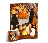 PieceRelax Puzzle Décoratif - Katherine Blower - Autumn Bonfire | 366 Pièces | Art Mural DIY Sans Cadre | Déco Maison & Bureau | Idée Cadeau [HN1474]