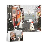 PieceRelax Puzzle Décoratif - Katherine Blower - Harbor’s First Snow | 366 Pièces | Art Mural DIY sans Cadre | Déco Maison & Bureau | Idée Cadeau [HN1475]