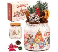 PieceRelax Puzzle Pot 3D - Phoenix Chan - Purrfect Christmas Party | DIY Rangement avec Fleurs Séchées | Cadeau Créatif | Couvercle Bois | 96 Pièces [BB1052]