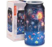 PieceRelax Vase à fleurs unique - Vase puzzle 3D pour adultes à arrangement floral et décoration de la maison fabriqué par 192 pièces de puzzle en plastique incurvées - Brillance nocturne d'été