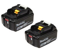 Pièces 2 - Makita 197288-2 BL1850B Twin Pack Batterie 18V Lithium 5.0 Ah avec té