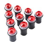 Pièces à Visser 10 Pièces Carénage Pare-Vent Vis Boulon Kit Pare-Brise Écrou De Montage pour Suzuki GSXR600 GSXR750 GSXR1000 GSXR250R SV650A GSX-S 1000 GSXS1000(Rosso)