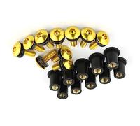 Pièces à Visser 10 Pièces M5 * 16 Boulons De Pare-Brise Déflecteurs Vis pour Kawasaki ZX6R 1993-2016 2015 2014 2013 2012 2011 2010 2009 ZX7R 1996-2003(Gold)