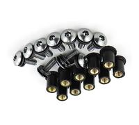 Pièces à Visser 10 Pièces M5 * 16 Boulons De Pare-Brise Déflecteurs Vis pour Kawasaki ZX6R 1993-2016 2015 2014 2013 2012 2011 2010 2009 ZX7R 1996-2003(Titanium)