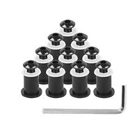 Pièces à Visser 10 Pièces M5X15mm Moto Pare-Brise Boulon Vis Kit pour Y-AMAHA MT09 MT-07 MT07 YZF R1 R6 R3 R25 FZ1 FZ8 FZ6 MT03 Xmax 500(Nero)