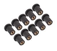 Pièces à Visser 10 Pièces Moto Caoutchouc Bien Écrou M4/M5/M6 Vis De Fixation Aveugle Pare-Brise Carénage Capot(M4)