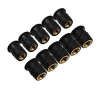 Pièces à Visser 10 Pièces Moto Caoutchouc Bien Écrou M4/M5/M6 Vis De Fixation Aveugle Pare-Brise Carénage Capot(M5)