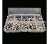 Pièces à Visser 400/650/1140/2100X M1.6 M2 .5 M3 M4 M5 304 Acier Inoxydable À Tête Hexagonale Six Pans Creux Vis Boulon Écrou Ensemble Kit D'assortiment(Set A 400pcs)