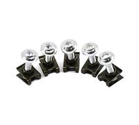 Pièces à Visser 5 Pièces 6mm Moto Corps Carénage Vis pour H-Onda CB 600 Hornet Cb600f pour Goldwing Gl1800(Silve)