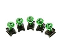 Pièces à Visser 5 Pièces 6mm Moto Corps Carénage Vis pour H-Onda CB 600 Hornet Cb600f pour Goldwing Gl1800(Green)