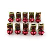 Pièces à Visser 5mm 10 Pièces CNC Clips De Fixation Vis Écrous À Ressort Boulons Kit pour BMW S1000RR HP4 S1000R S1000XR R1200RS G310R R1200GS F800GS F700GS(Rosso)