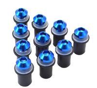 Pièces à Visser 5mm 10 Pièces Universel Moto Pare-Brise Spike Boulons Vis Écrous pour Y-AMAHA Mt-07 Mt-09 Mt07 Mt09 MT 07 09 pour H-Onda CBR 600 F4i(Turquesa)