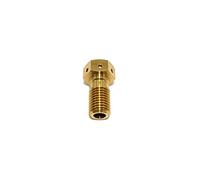 Pièces à Visser Boulon en Alliage De Titane M10x1.25 Écrou Tube Tuyau Hydraulique Frein À Disque Joint Vitesse Variable Vis Fixe Accessoire Moto(Gold (1 Pcs))
