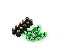 Pièces à Visser Kits De Boulons Déflecteur Pare-Brise pour Suzuki GSXR250 GSXR300 GSXR125 GSX-R1000 pour Hayabusa GSX1300R GSX-R600 GSX-R750 GSXR600 GSXR750(Green)