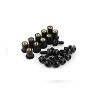 Pièces à Visser Kits De Boulons Déflecteur Pare-Brise pour Suzuki GSXR250 GSXR300 GSXR125 GSX-R1000 pour Hayabusa GSX1300R GSX-R600 GSX-R750 GSXR600 GSXR750(Nero)