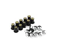 Pièces à Visser Kits De Boulons Déflecteur Pare-Brise pour Suzuki GSXR250 GSXR300 GSXR125 GSX-R1000 pour Hayabusa GSX1300R GSX-R600 GSX-R750 GSXR600 GSXR750(Silver)