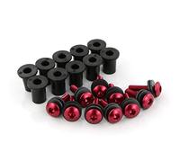 Pièces à Visser M4 * 16 10 Pièces Kit De Boulons Déflecteurs Pare-Brise pour BMW S1000RR S1000R S1000XR HP4 R1200R R1200ST F800ST F800GT G310R(Rosso)