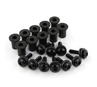 Pièces à Visser M4 * 16 10 Pièces Kit De Boulons Déflecteurs Pare-Brise pour BMW S1000RR S1000R S1000XR HP4 R1200R R1200ST F800ST F800GT G310R(Nero)