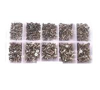 Pièces à Visser Vis À Tête M2 .5 M3 M4 M5 M6 Acier Inoxydable 304 Six Pans Creux Fraisée Plate Et Jeu D'écrous(M2M2.5)