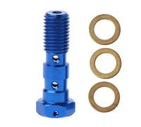 Pièces à Visser Vis De Tuyau D'huile Maître-Cylindre Frein Tube Universelles Boulons avec Rondelle pour Moto M10x1.25/M10x1.0(Blue M10x1.25)