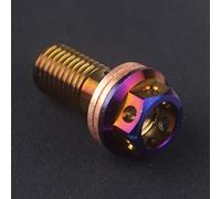 Pièces à Visser Vis De Vidange D'huile Boulon Titane Moto/vis Creuse M10 * 1.25mm/1.0mm pour L'étrier Maître-Cylindre D'étrier Tuyau Frein(Ti M10x1.25MM)