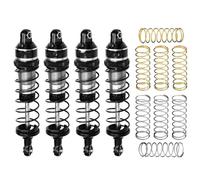 Pièces Amortisseur RC Pour Traxxas Pour Maxx 107154-1 Pour Mini Pour Xrt-108076-1 3760 10765 7075 87 Mm Amortisseurs Avant Et Arrière Alliage Voiture Télécommandée(Silver)