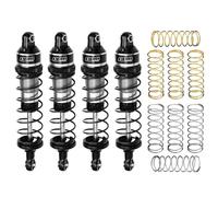 Pièces Amortisseur RC Pour Traxxas Pour Mini Pour Maxx 107154-1 Pour Mini Pour Xrt-108076-1 7075 87 Mm Amortisseurs Avant Et Arrière Alliage Métallique 3760 10765(Silver)