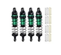 Pièces Amortisseur RC Pour Traxxas Pour Mini Pour Maxx Pour Xrt-108076-1 6061 87 Mm Alliage Avant Et Arrière Réglables Amortisseurs À Ressort(Green)