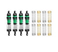 Pièces Amortisseur RC Pour Traxxas Pour Mini Pour Maxx Pour Xrt 87 Mm Amortisseurs Avant Arrière Progressifs Alliage Amortisseurs Ressort(Green)