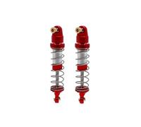 Pièces Amortisseurs RC Compatible Avec MJX Pour Hyper Go H12Y H12Y + 1/12 RC Pièces De Mise À Niveau De Voiture Sur Chenilles Accessoires 2pcs Amortisseur D'huile Métallique(Red)