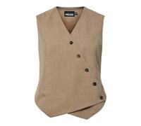 PIECES Asymmetric Vest Pcbubbles Gilet asymétrique, Greige, M Femmes