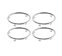 Pièces Automobiles 1 Ou 4 Pièces - Autocollant Décoratif Circulaire Pour Garniture Sortie De Climatisation De Voiture Pour Ford Pour Focus 2 MK2 2005-2013 CRRYUQWWM(4pcs Birght Silver)