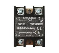 Pièces automobiles 12V 24VDC Entrée 5-200VDC Charge Normalement Fermé Relais À Semi-conducteurs Monophasé Monophasé SSR Module Régulateur De Tension NC-SSR(YMR1DD2080B (80A))