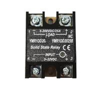 Pièces automobiles 12V 24VDC Entrée 5-200VDC Charge Normalement Fermé Relais À Semi-conducteurs Monophasé Monophasé SSR Module Régulateur De Tension NC-SSR(YMR1DD2025B (25A))