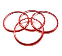 Pièces Automobiles Cache Décoratif En Alliage D'aluminium Pour La Sortie D'air Climatisation Console Centrale Pour A1 2014 2015 2016 2017 CRRYUQWWM(Red big outer)