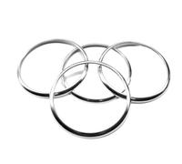 Pièces Automobiles Cache Décoratif En Alliage D'aluminium Pour La Sortie D'air Climatisation Console Centrale Pour A1 2014 2015 2016 2017 CRRYUQWWM(Silver big outer)