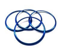 Pièces Automobiles Cache Décoratif En Alliage D'aluminium Pour La Sortie D'air Climatisation Console Centrale Pour A1 2014 2015 2016 2017 CRRYUQWWM(Blue big outer)