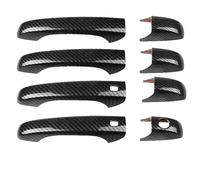 Pièces automobiles Compatible Avec Chrysler Pour Town Pour Country 2008 2009 2010 2011 2012 2013 2014 2015 2016 Garniture Poignée Porte Rétroviseur Latéral Voiture(Smart Keyhole carbon)